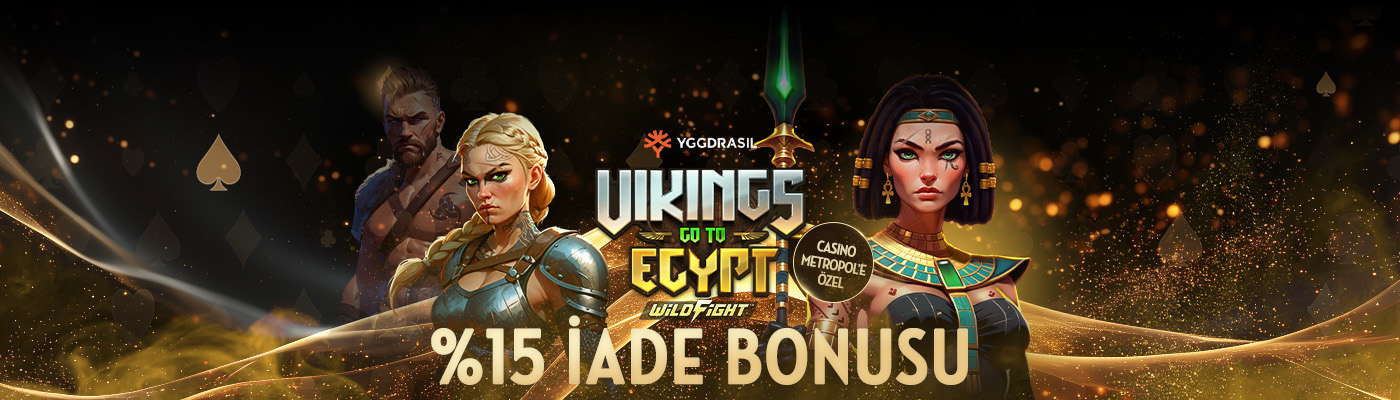 Yepyeni Slotlarda Free Spin + İade vikings go to egypt